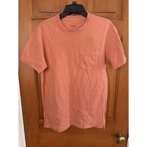 Men's Goodfellow Relaxed Fit Orange Short Sleeve T-Shirt Size Small NWT